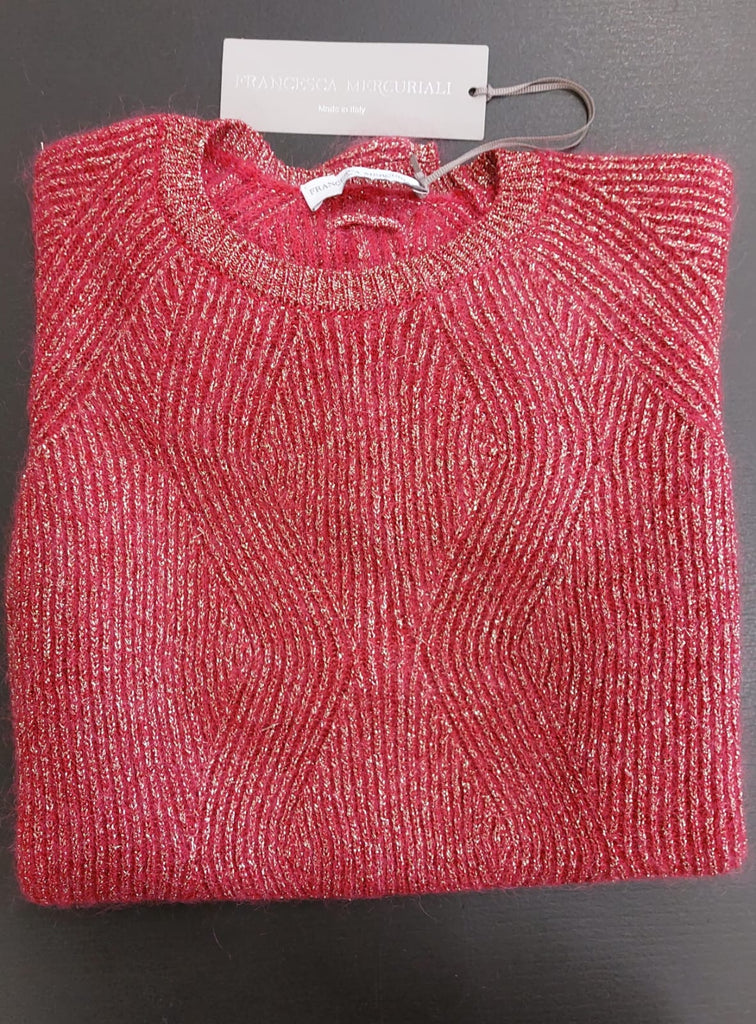Maglia lurex e mohair