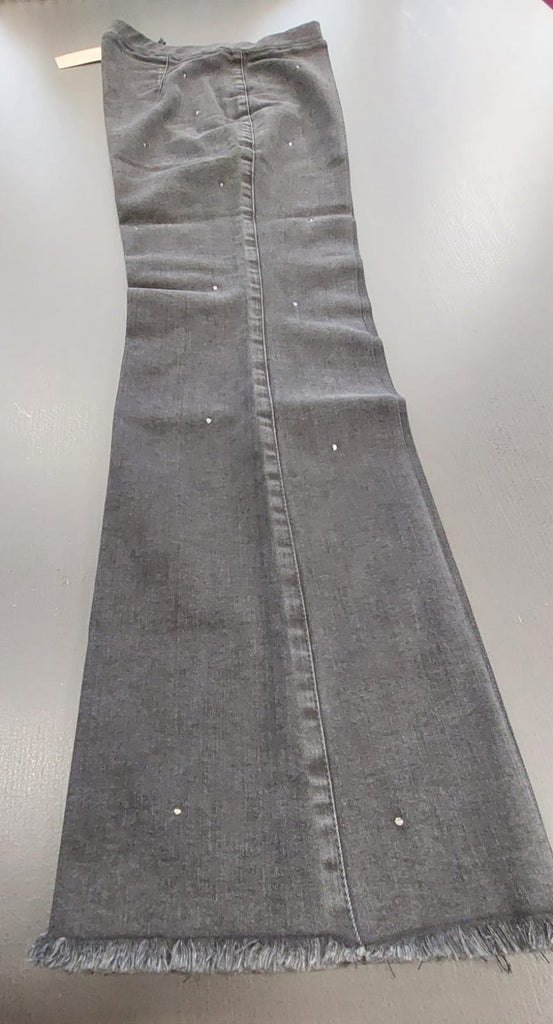 Jeans elasticizzato con strass
