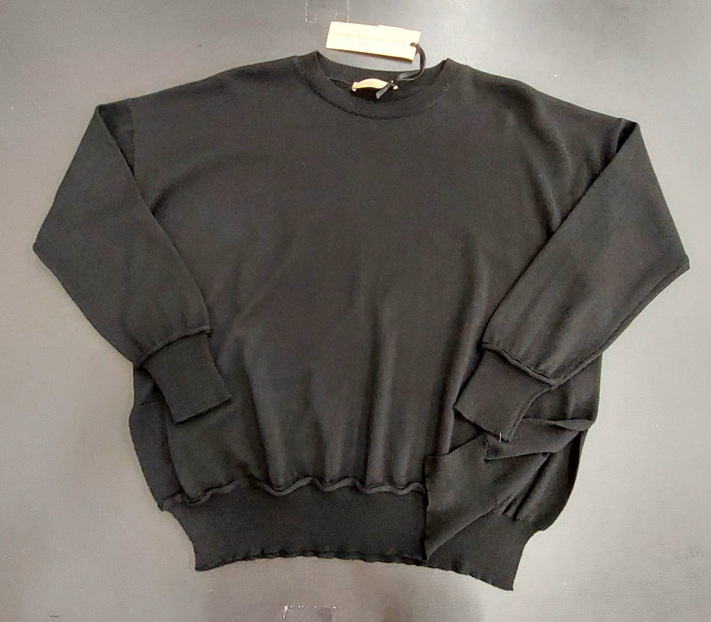 Maglia in pura lana con bottoni gioiello