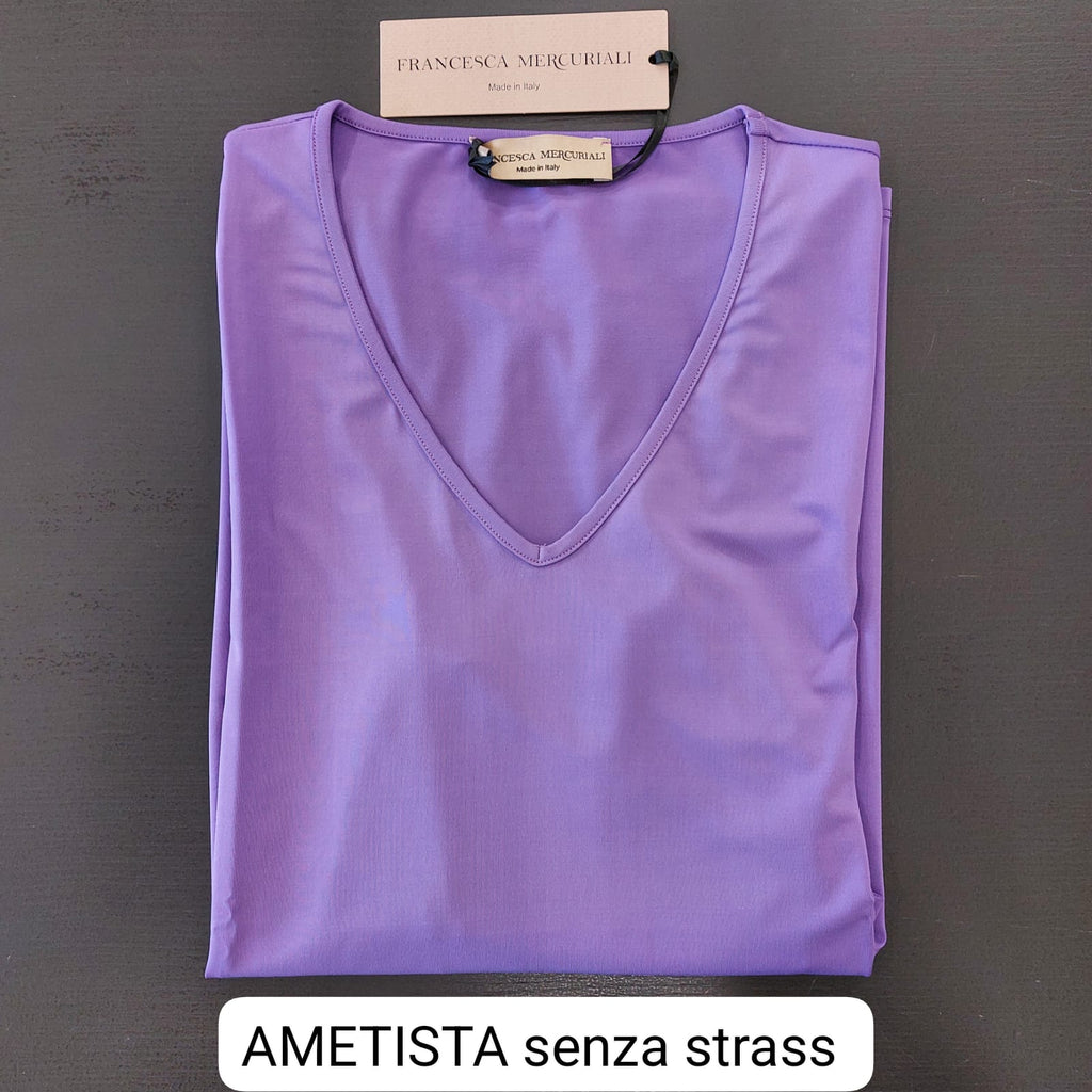 Casacca viscosa scollo V