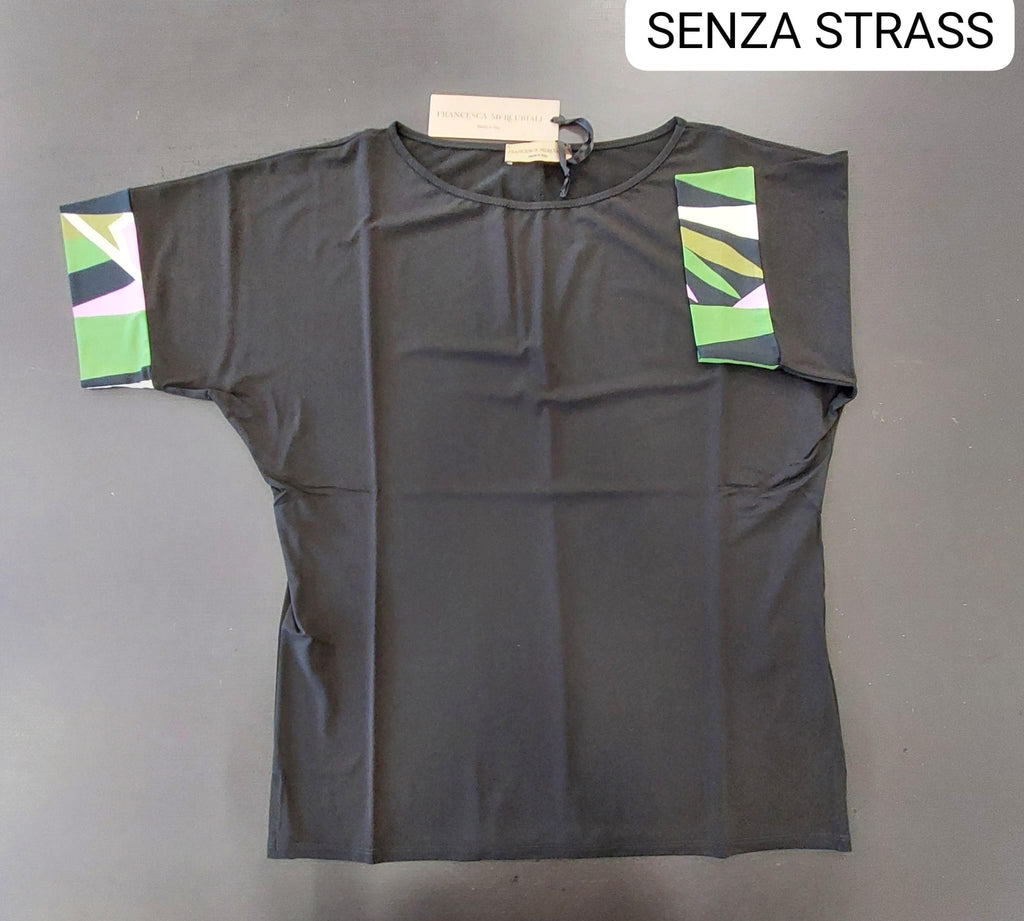 Casacca in viscosa con strass
