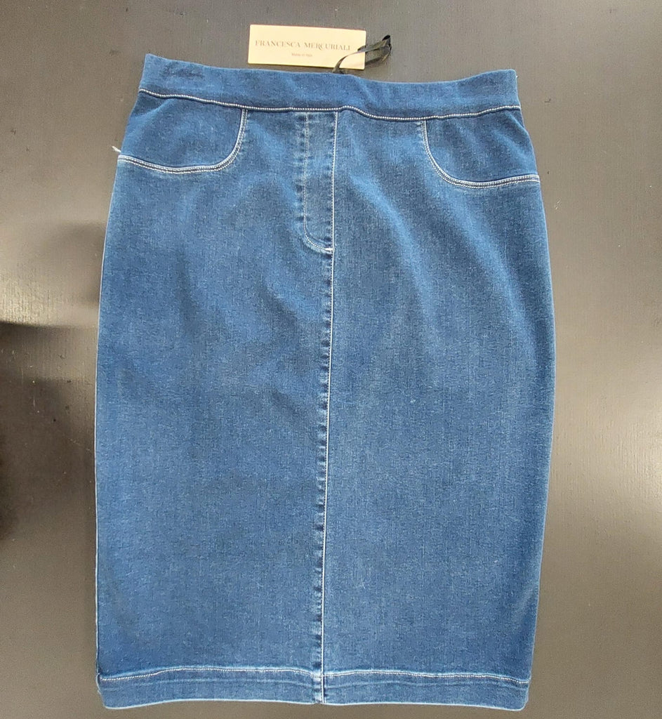 Gonna tubino in Jeans elasticizzato