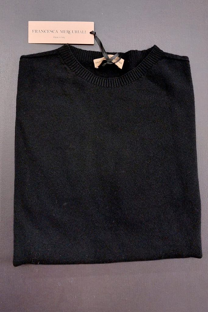 Maglia in lana e cashmere senza strass