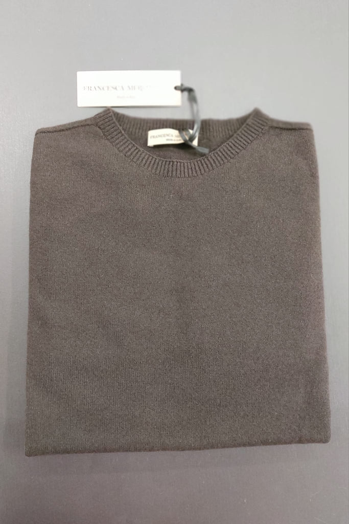 Maglia in lana e cashmere senza strass
