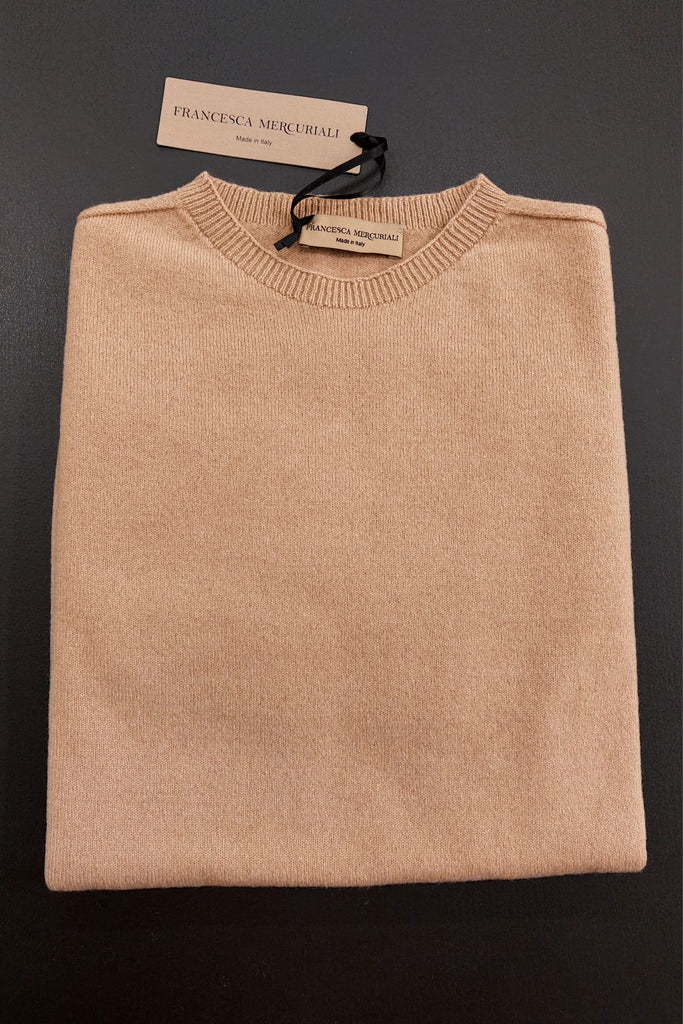 Maglia in lana e cashmere senza strass