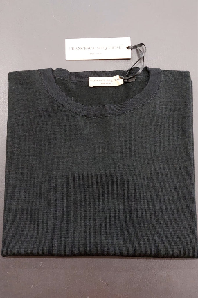 Maglia in pura lana motivo in strass