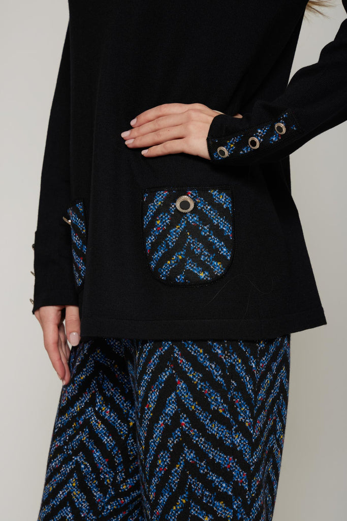 Maglia linea ad A in lana merino